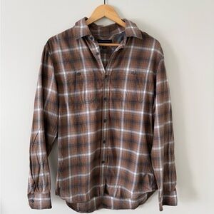 BANANA REPUBLIC | Brown Plaid Button-Up Shirt